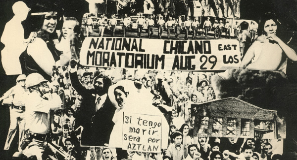 The August 29, 1970 Chicano Moratorium anti-war protest, attended by 20,000 persons.